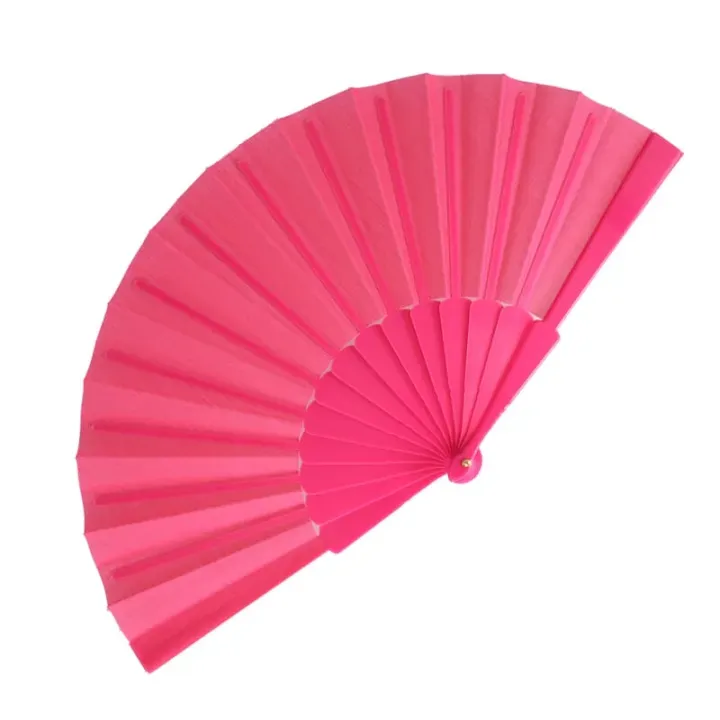 Hand fan plastic  polyester - LT90522 (N0076)